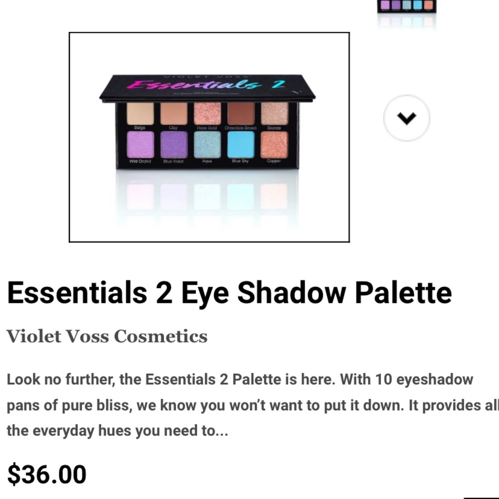 Eyeshadow Flawlessly formulated for seamless blend
